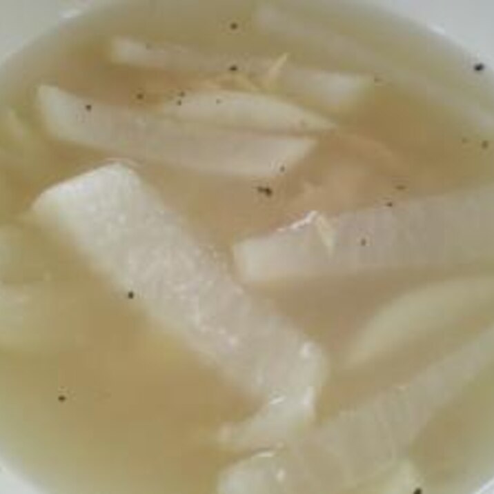 ツナと大根の豆乳スープ